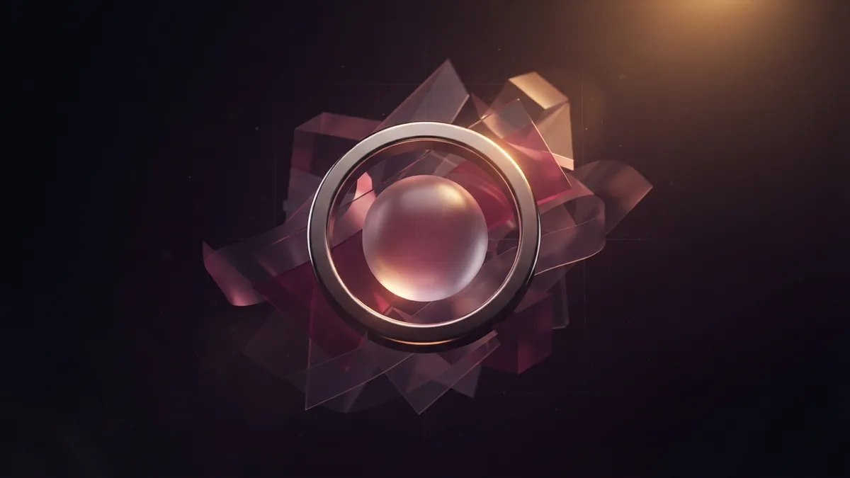 Keeping a personal brand on track A glowing glass sphere within a metal ring represents review and care for a professional brand